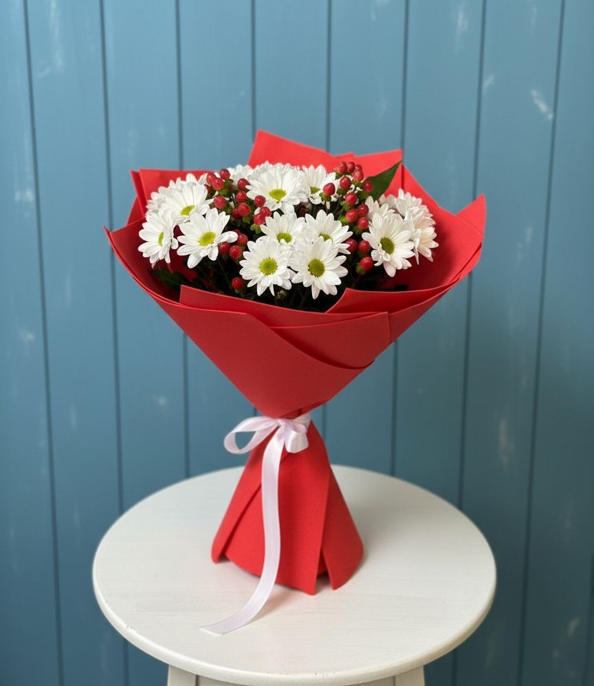 Букет цветов из: Хризантемы в Волченки