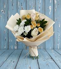 Букет цветов из:  Розы и Хризантемы в Волченки