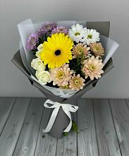 Букет цветов из:  Розы, Герберы и Хризантемы #REPLACE_PRED# Волченки