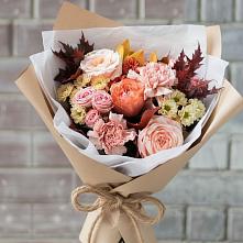 Букет цветов из:  Гвоздики, Хризантемы и Розы в Волченки