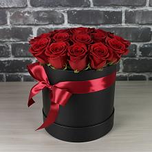 Цветочная композиция из Розы в шляпной коробке в Волченки