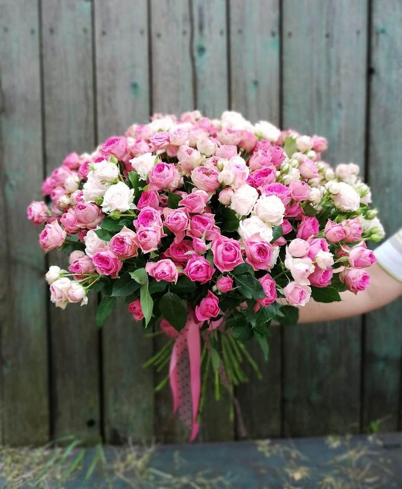 Букет Розовые кустовые розы Натали и Лав Лидия в Волченки