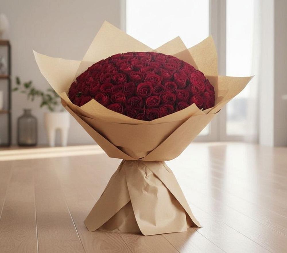 Букет 101 Красная роза в Волченки