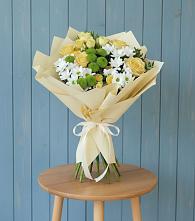 Букет цветов из:  Хризантемы и Розы в Волченки