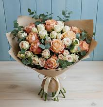 Букет цветов из:  Альстромерии и Розы в Волченки